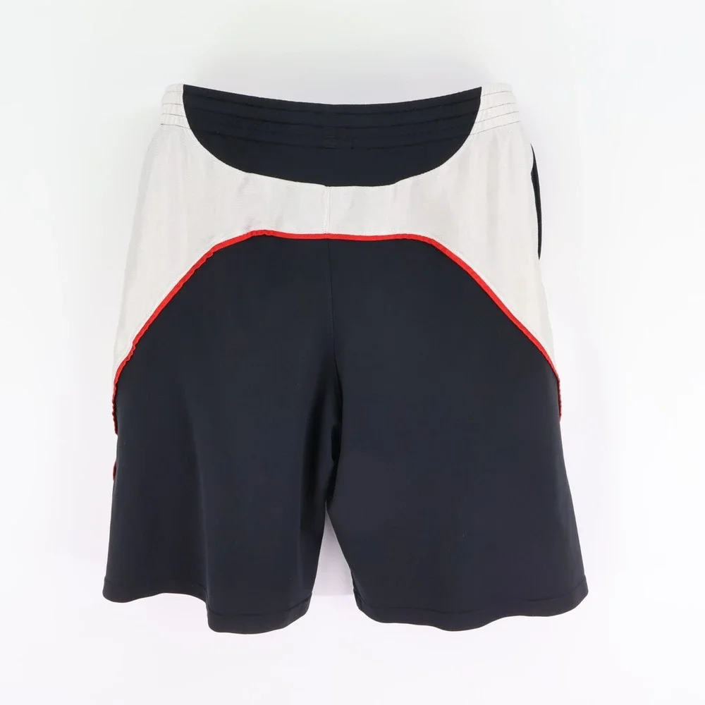 Under Armour Athletic Shorts Boys YXL‎ Black White Stripe 100% Polyester Pockets